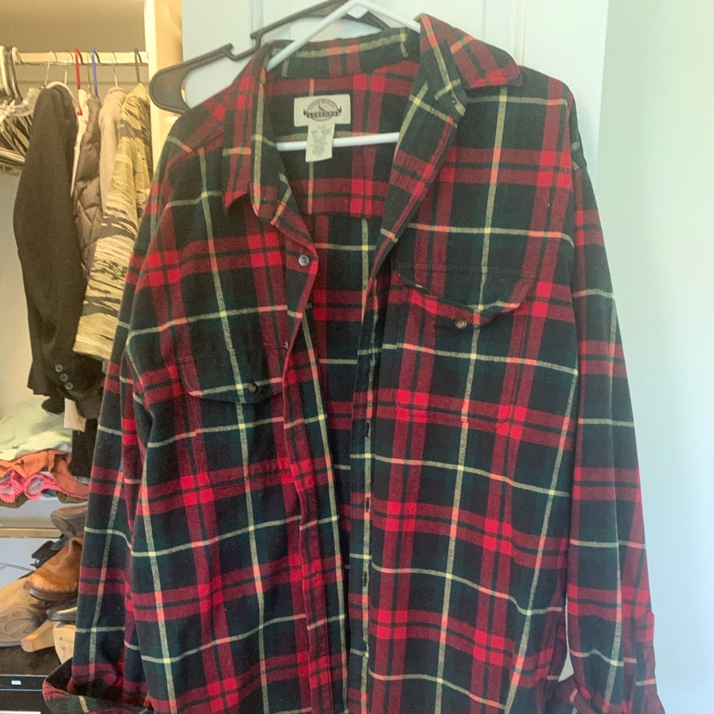 Men's Plaid Eddie Bauer button up - XXL